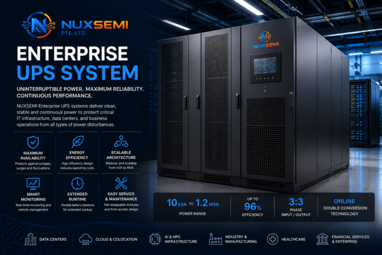 Enterprise UPS system providing resilient power infrastructure for modern data centers