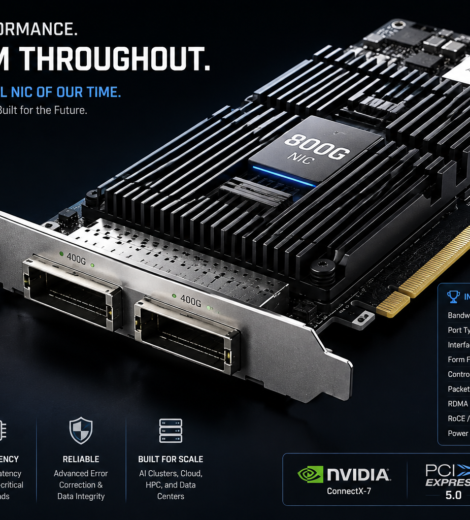 800G AI UltraNIC network adapter for enterprise AI HPC and data centers