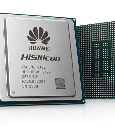 Huawei HiSilicon Ascend 910B AI processor semiconductor chip for AI computing