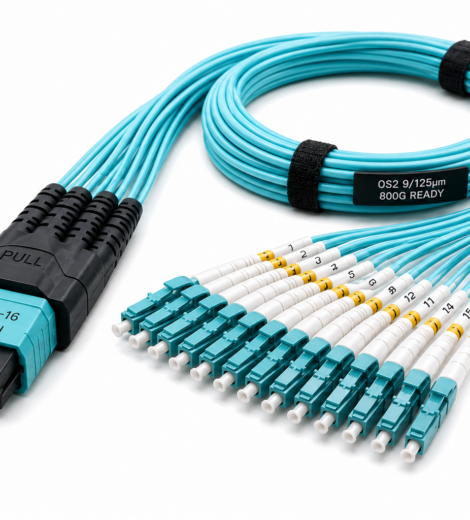 Enterprise fiber optic cabling and 800G data center connectivity