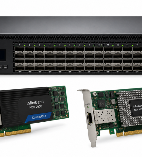 Enterprise InfiniBand switches and adapters for AI HPC clusters