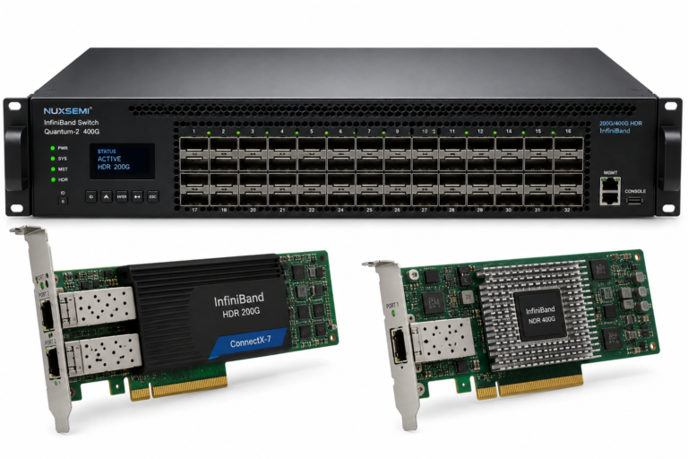 Enterprise InfiniBand switches and adapters for AI HPC clusters