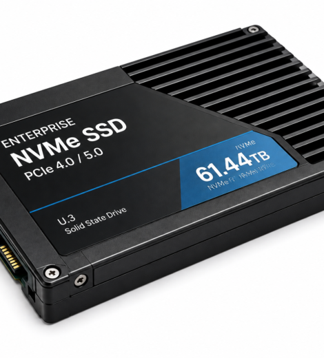 Enterprise 61.44 TB NVMe SSD for AI HPC and data center storage