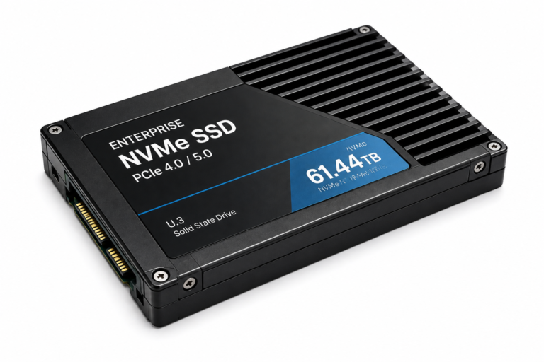 Enterprise 61.44 TB NVMe SSD for AI HPC and data center storage