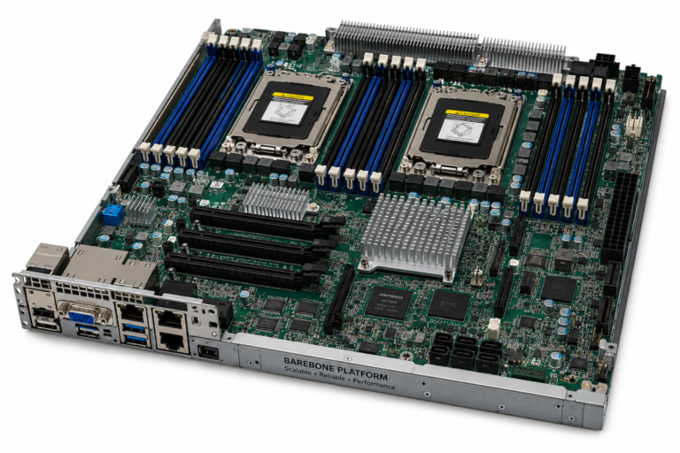 Enterprise server motherboard and barebone platform for data centers