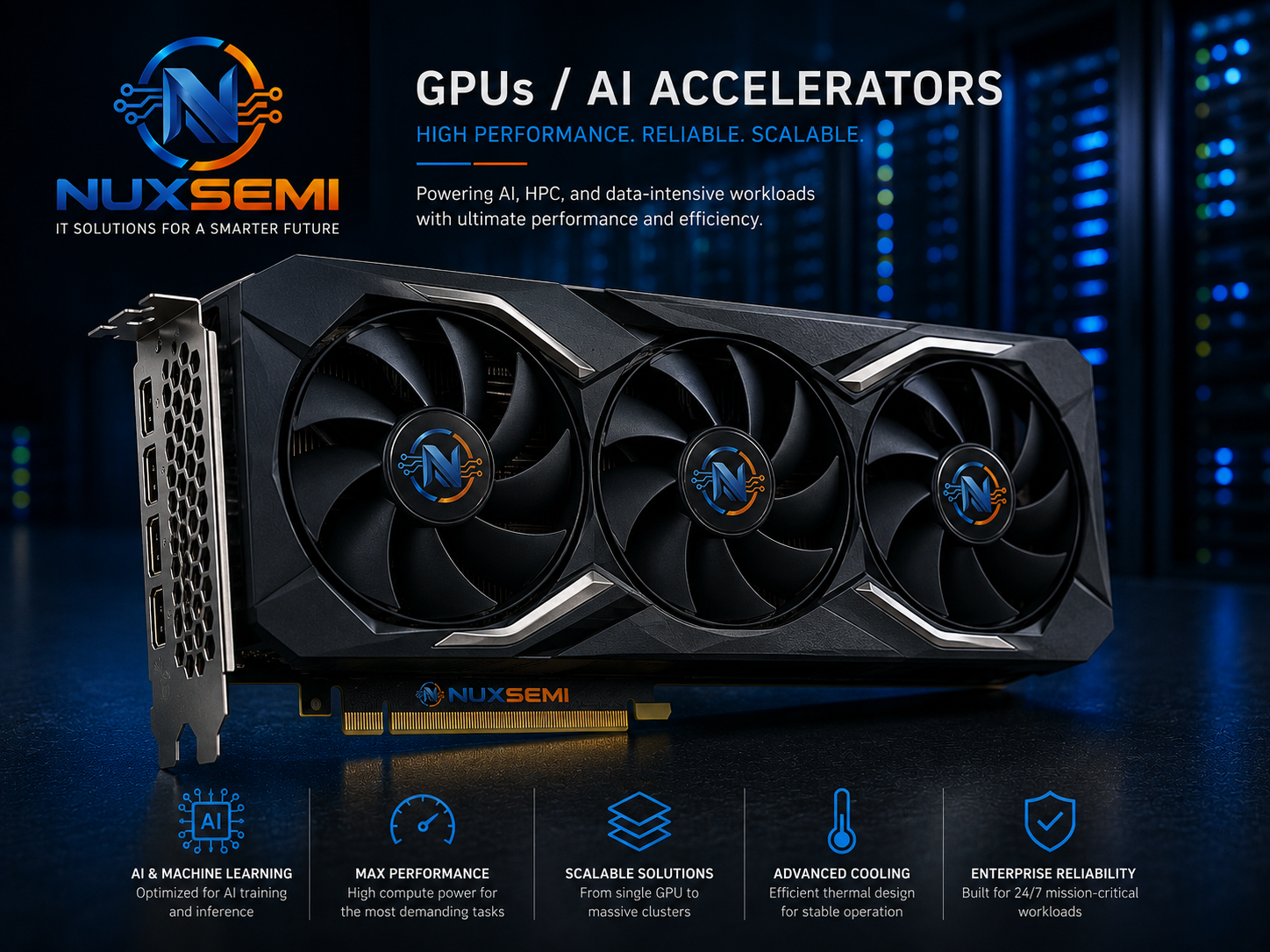 NUXSEMI GPUs & AI Accelerators GPU and AI accelerator hardware for artificial intelligence and HPC workloads